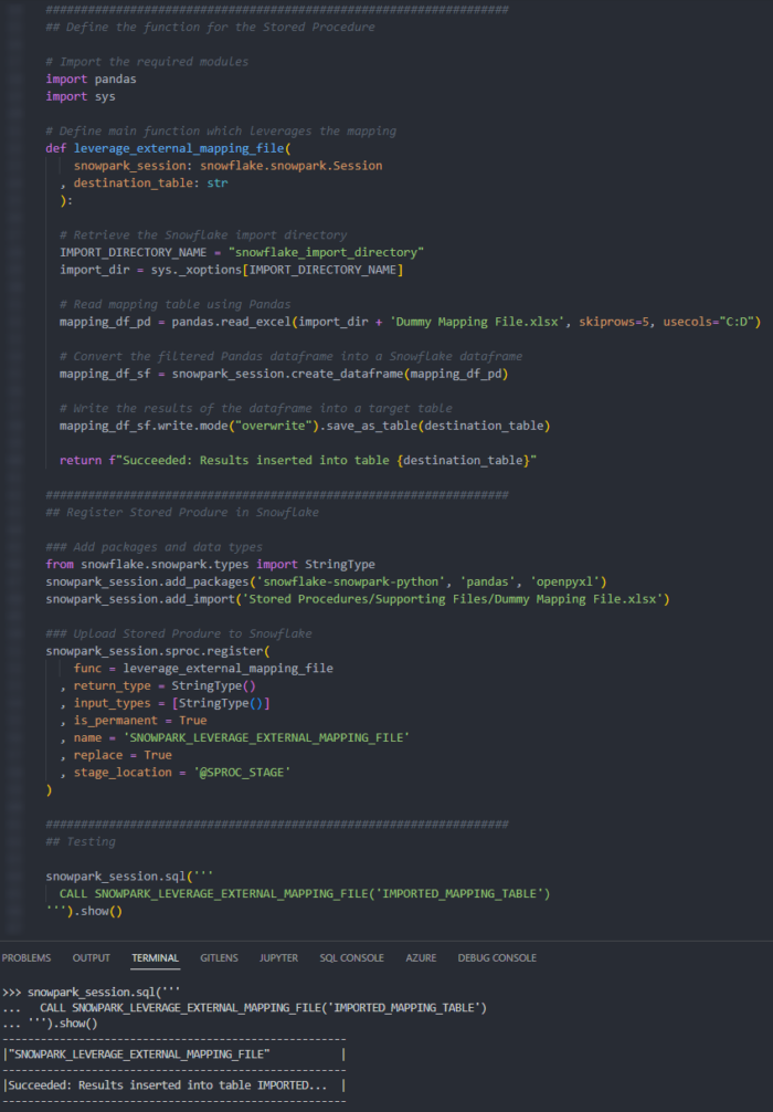 A Definitive Guide To Creating Python Stored Procedures In Snowflake