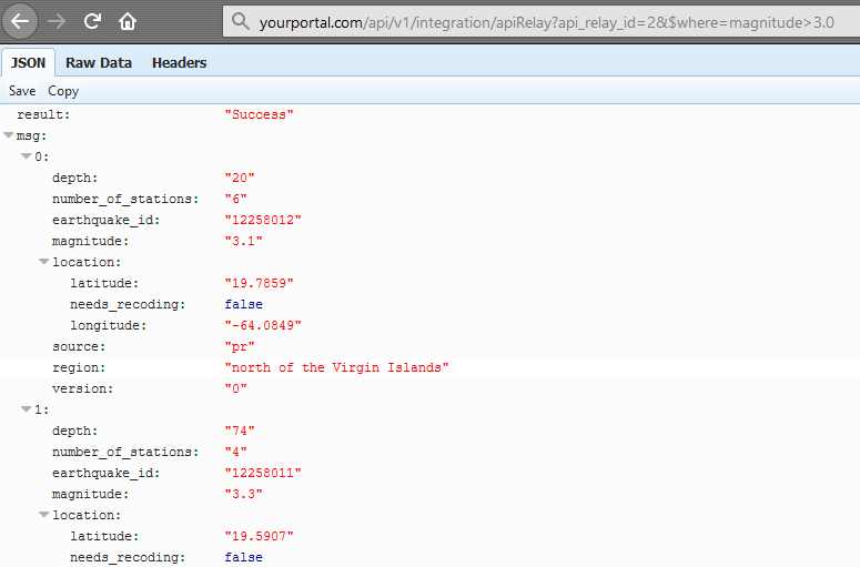 API Relay Response