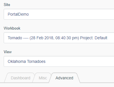 Portals for Tableau - Add Origin Dashboard