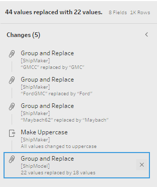 Tableau Prep - Group and Replace