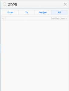 GDPR Email Search