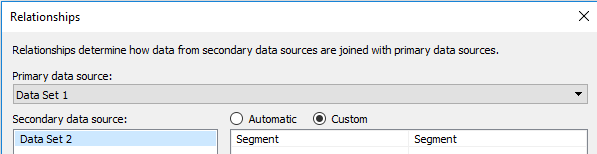 Relationships Pane in Tableau