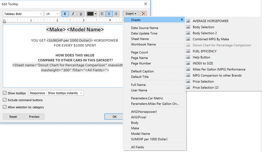 Edit Tooltip in Tableau