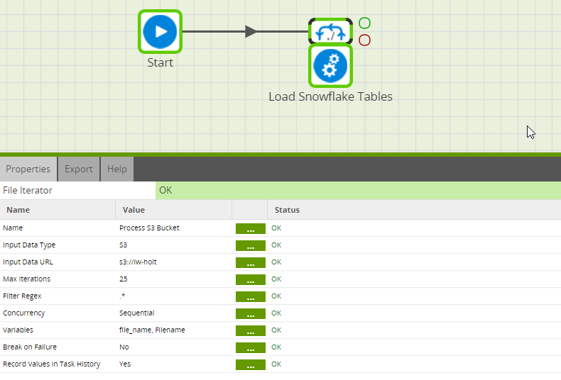 Load Snowflake Tables in Matillion