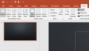 View and Slide Master in PowerPoint