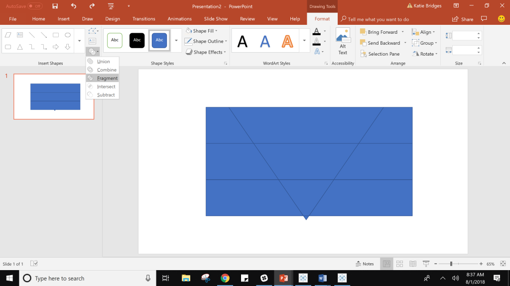 Fragment in PowerPoint