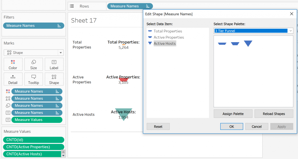 Shape Palette in Tableau