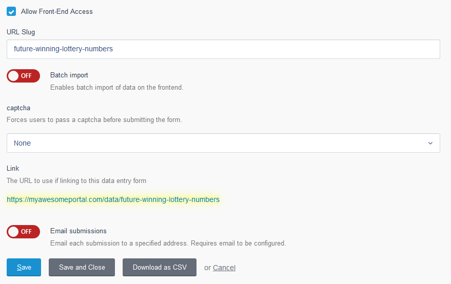 Portals for Tableau: URL Link