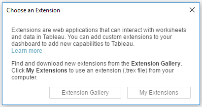 Choose an Extension