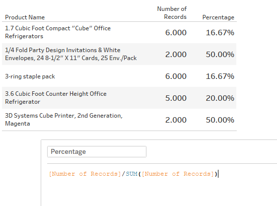 Advance with Assist calculating percentages