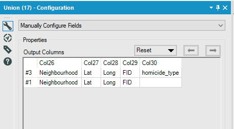 using the Union tool in Alteryx