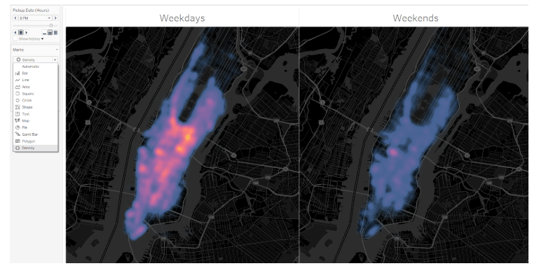 Tableau heatmap