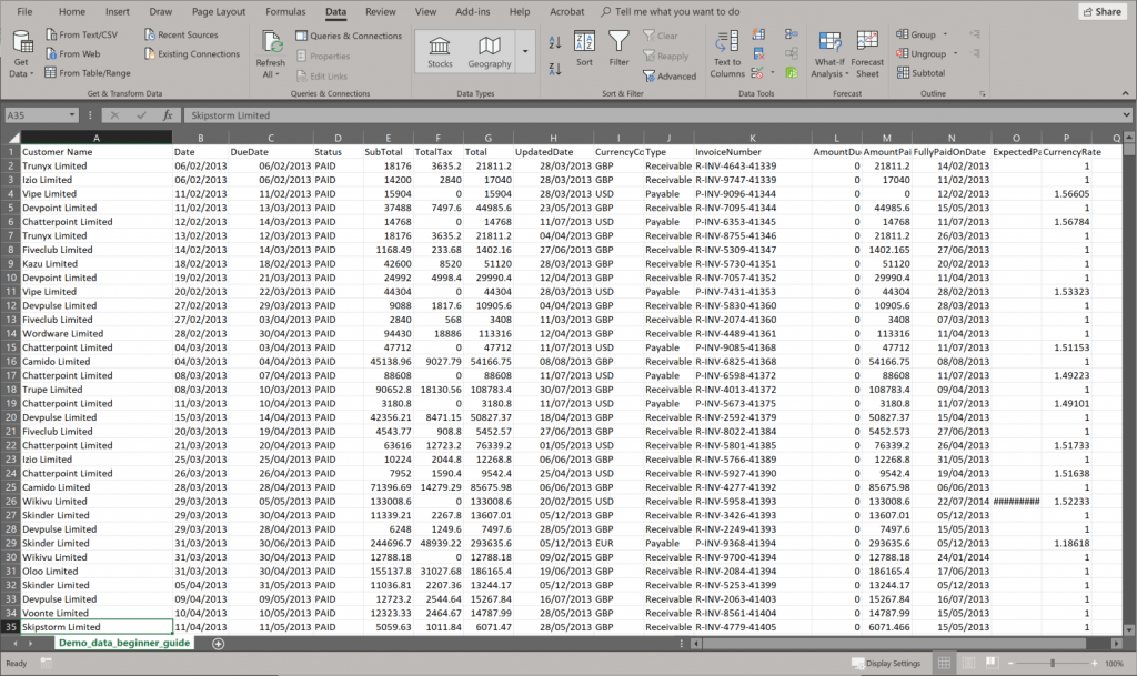 data preparation with Excel and Tableau Prep