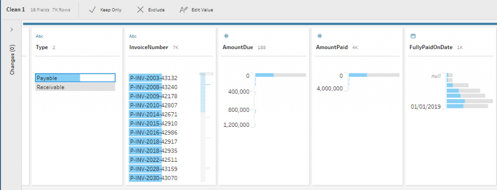 filtering data in Tableau Prep