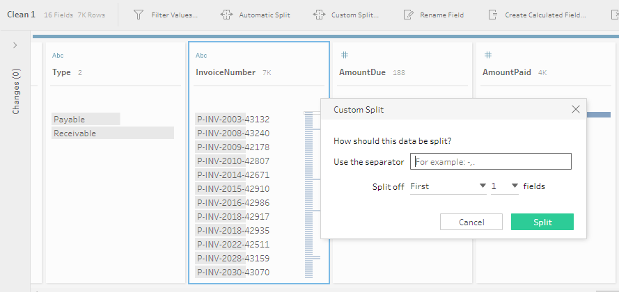 editing strings in Tableau Prep