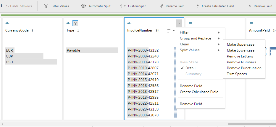 editing strings in Tableau Prep