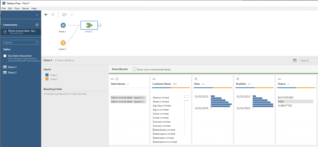 tableau prep join vs union