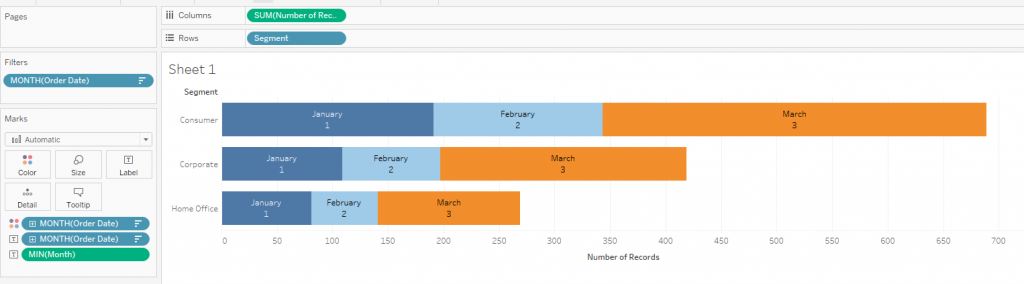 sorting months in Tableau in reverse