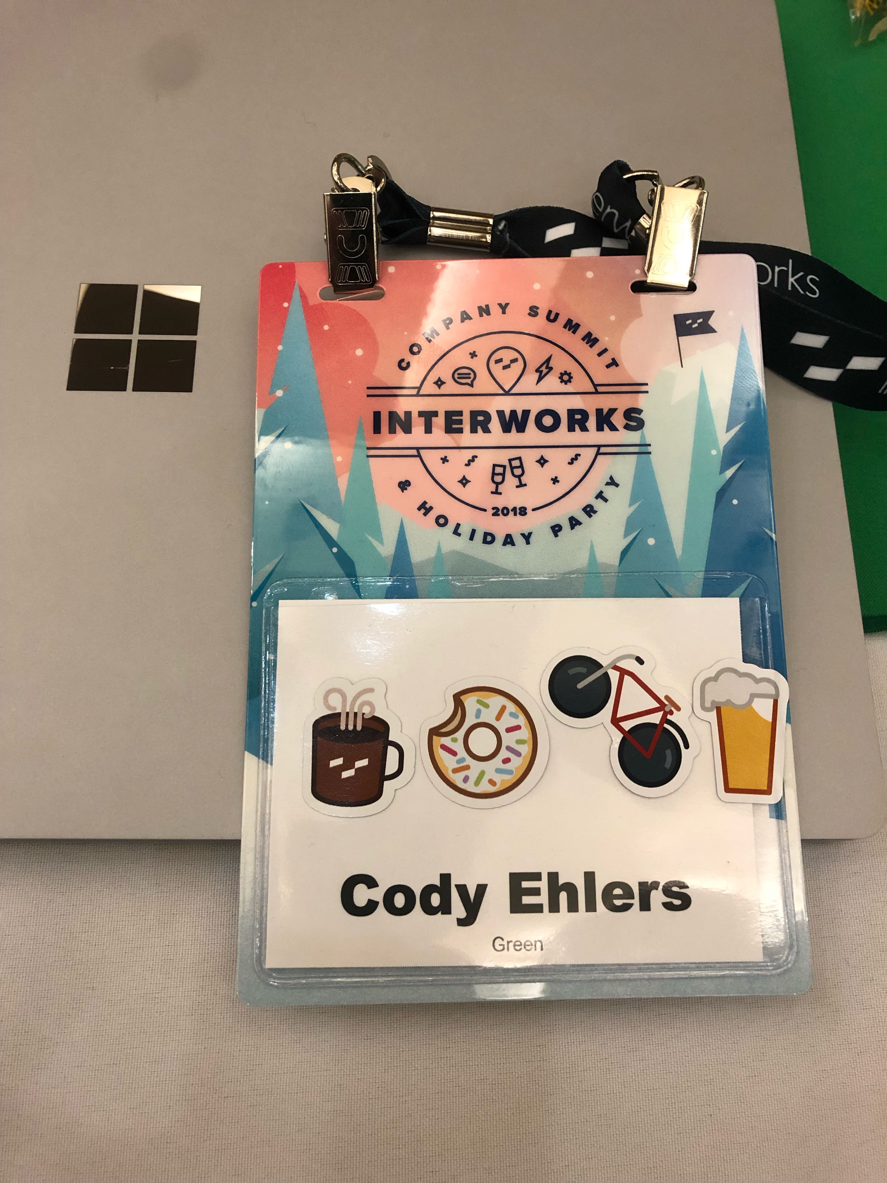 InterWorks Summit name badge