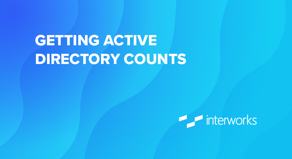 getting active directory counts