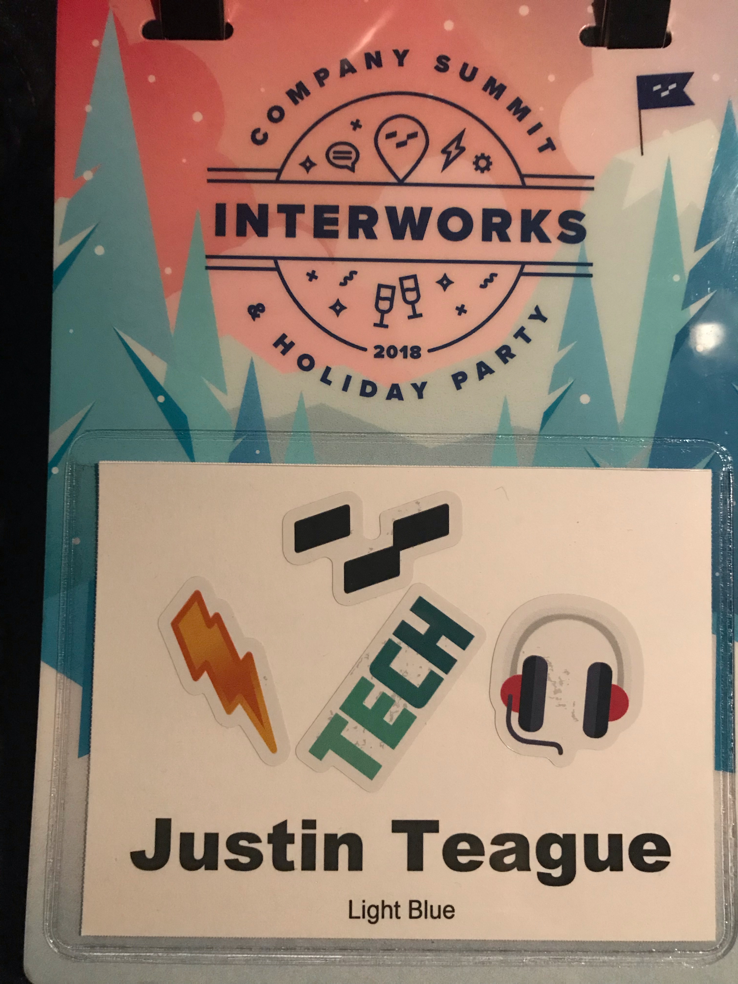 InterWorks Summit name badge