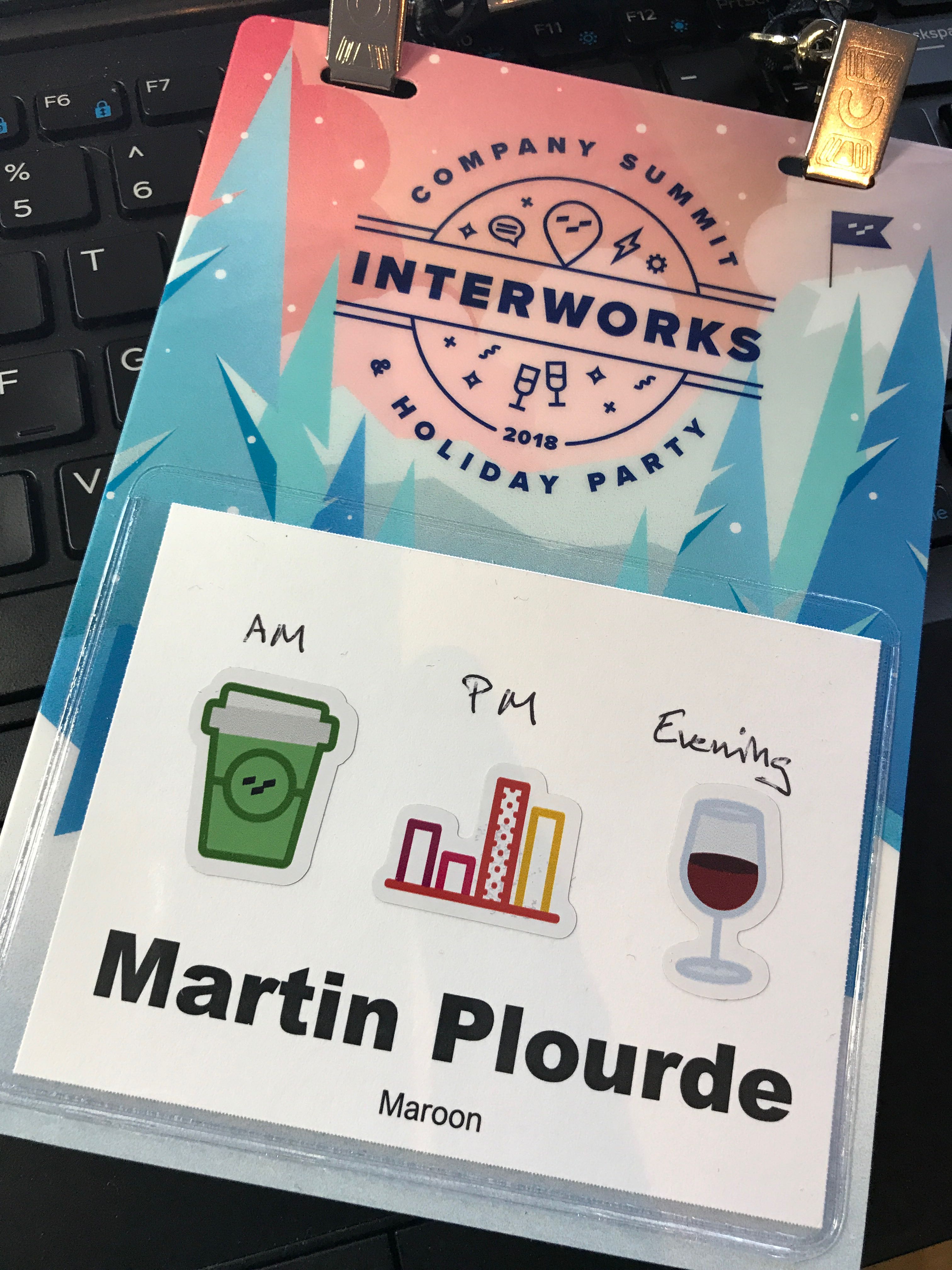 InterWorks Summit name badge