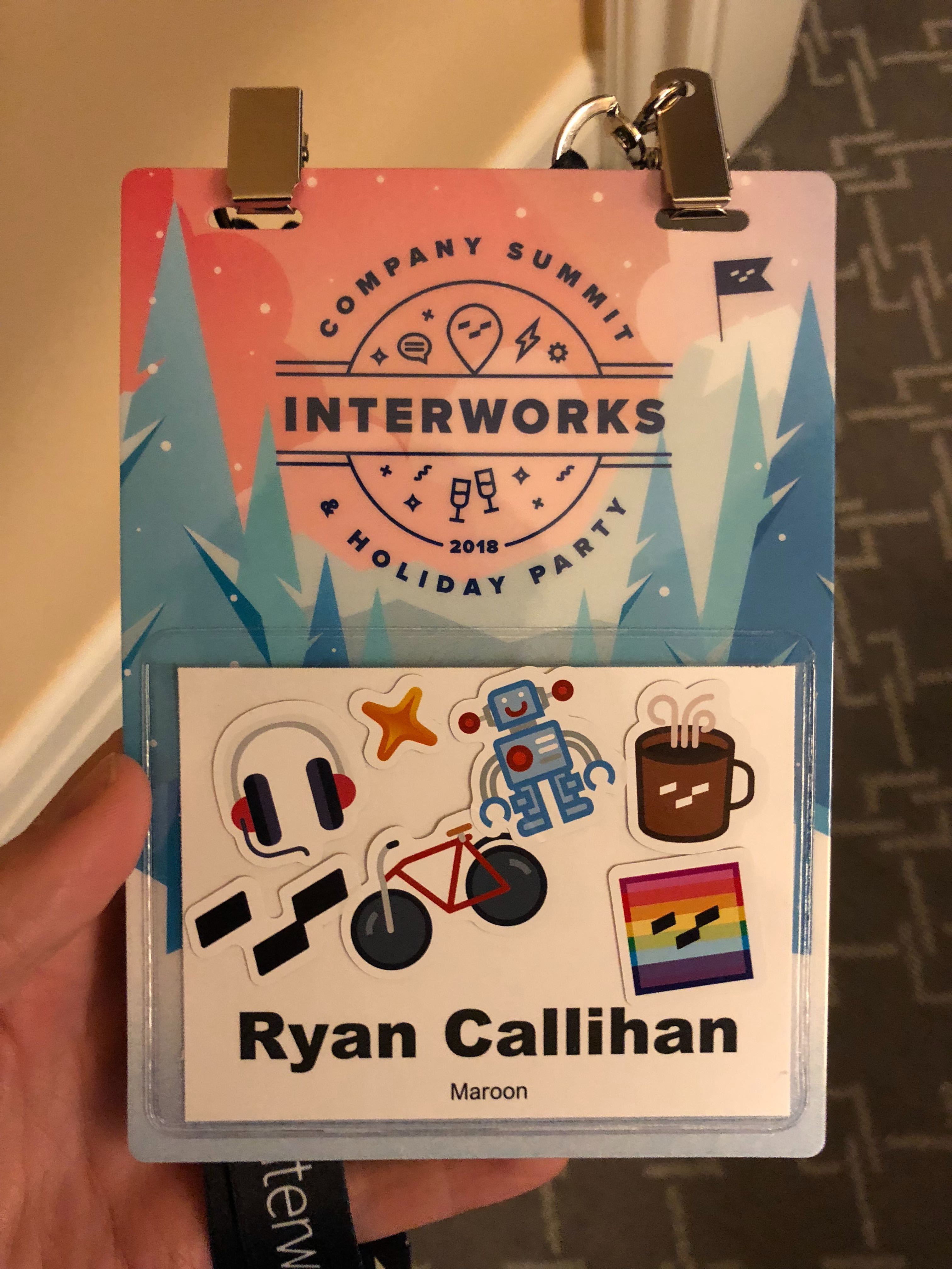 InterWorks Summit name badge