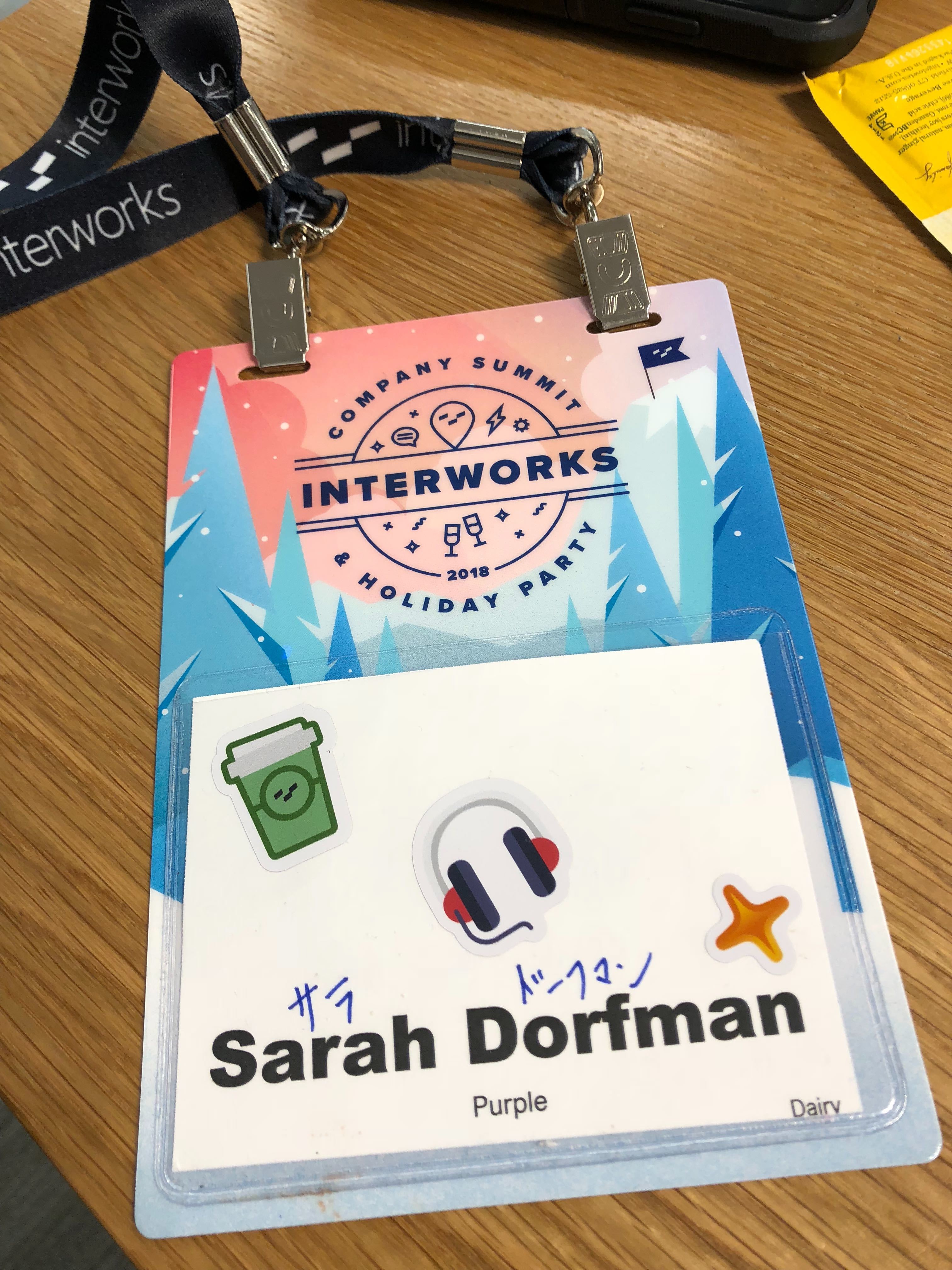 InterWorks Summit name badge