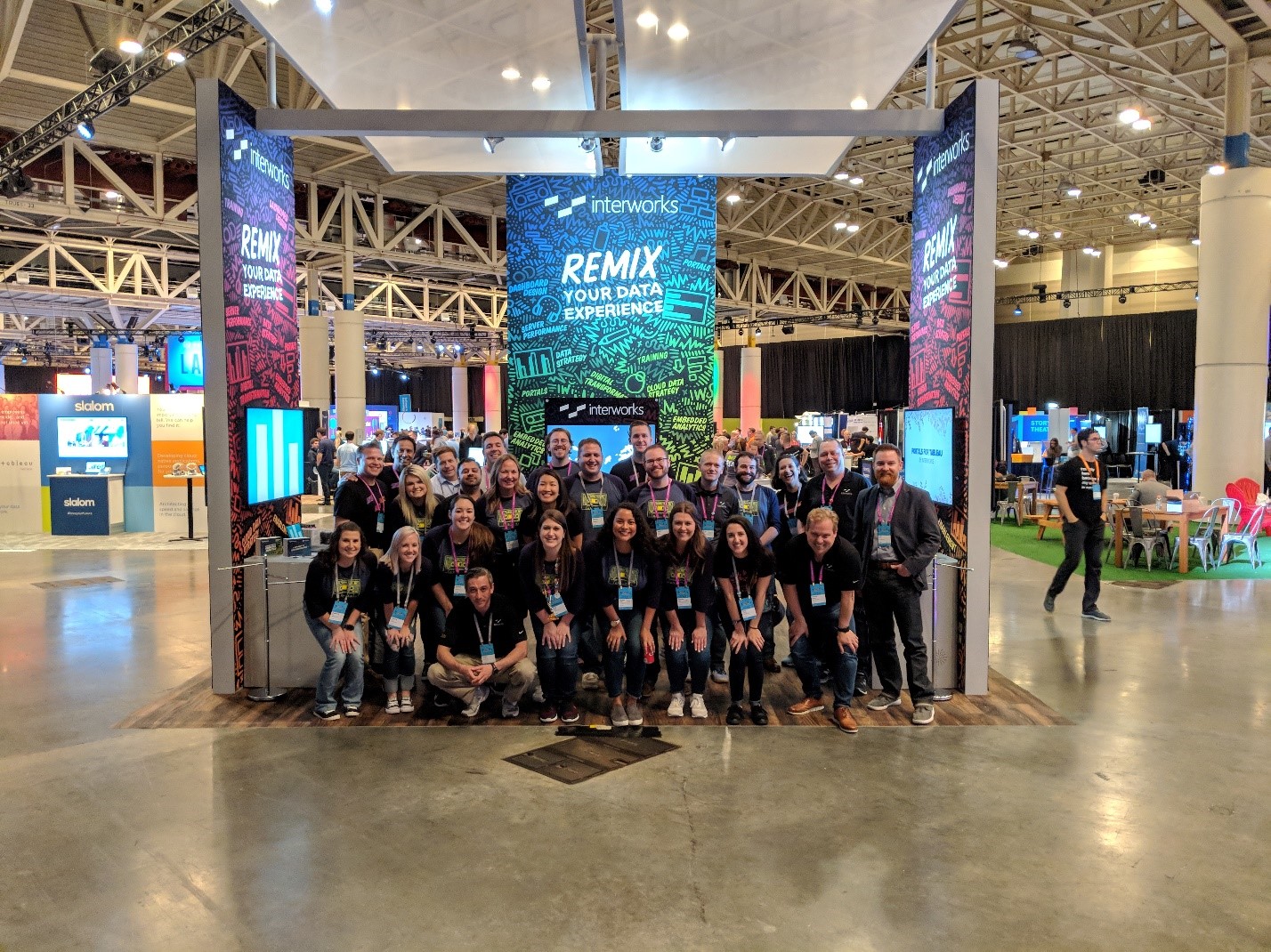 Tableau Conference 2018 InterWorks group at booth