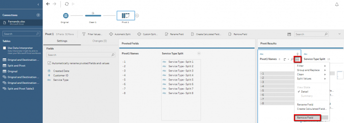 tableau prep pivot aliases