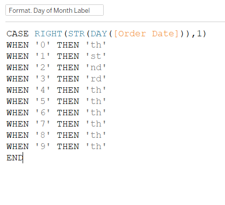 calculated field in Tableau