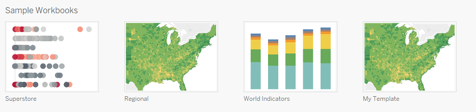 custom enterprise template in Tableau