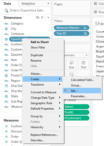 Add Options to a Filter Using Set Actions in Tableau InterWorks