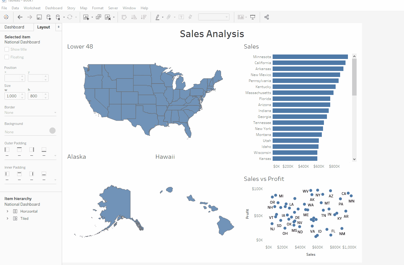 geographic data and set actions in Tableau