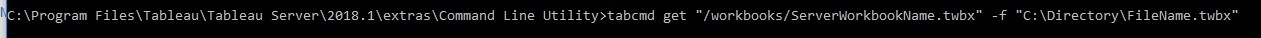 download files with TabCmd in Tableau