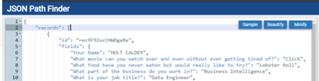 JSON path finder 