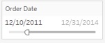 filtering with a date slider in Tableau