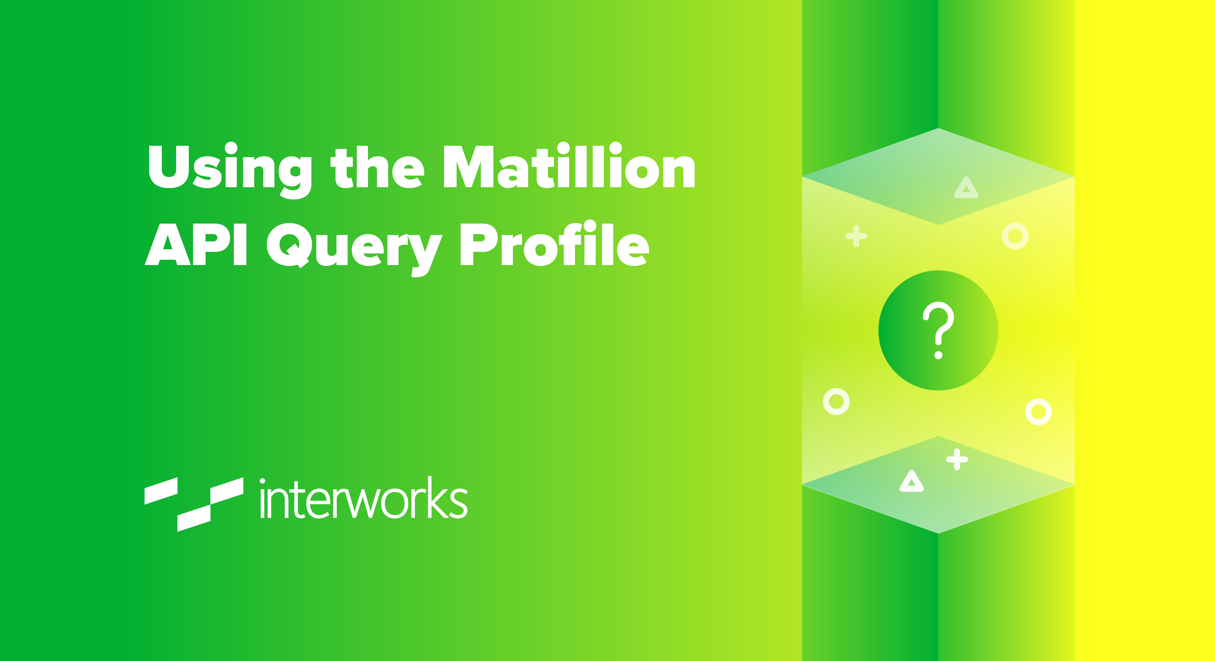 Using the Matillion API Query Profile
