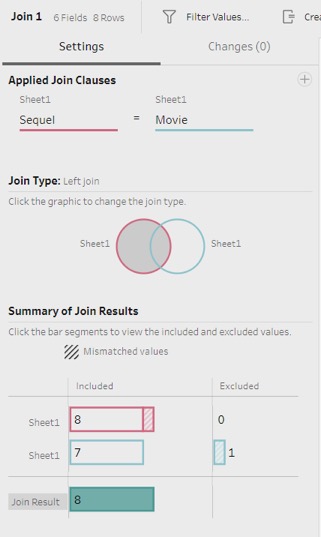 self joins in Tableau Prep