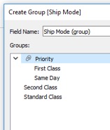 creating custom groups in Tableau