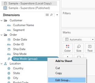 edit a local copy in Tableau