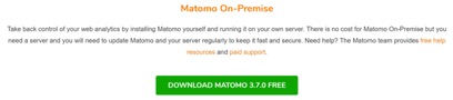 Matomo on-premise analytics