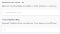 Matomo site ID for analytics