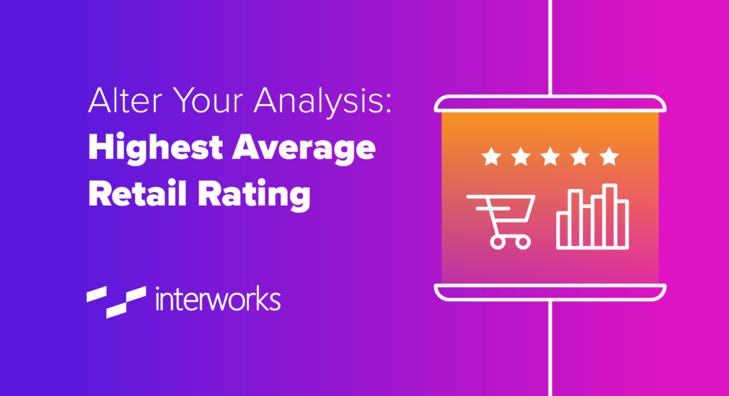 Alter Your Analysis: Highest Average Retail Rating