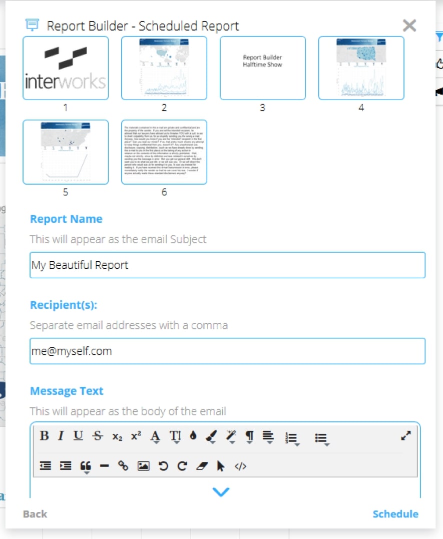 tableau report builder