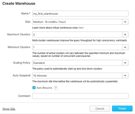 Zero To Snowflake Defining Virtual Warehouses Interworks