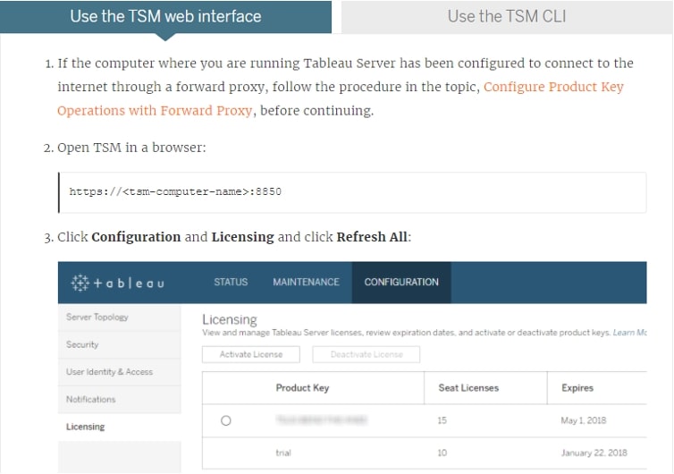 tableau product key maintenance expires not available