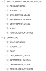 Automatically Backup the SNOWFLAKE Shared Database with a Python Stored ...