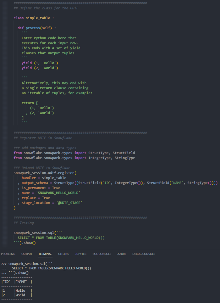 A Definitive Guide To Creating Python Udtfs In Snowflake Using Snowpark Interworks 8097