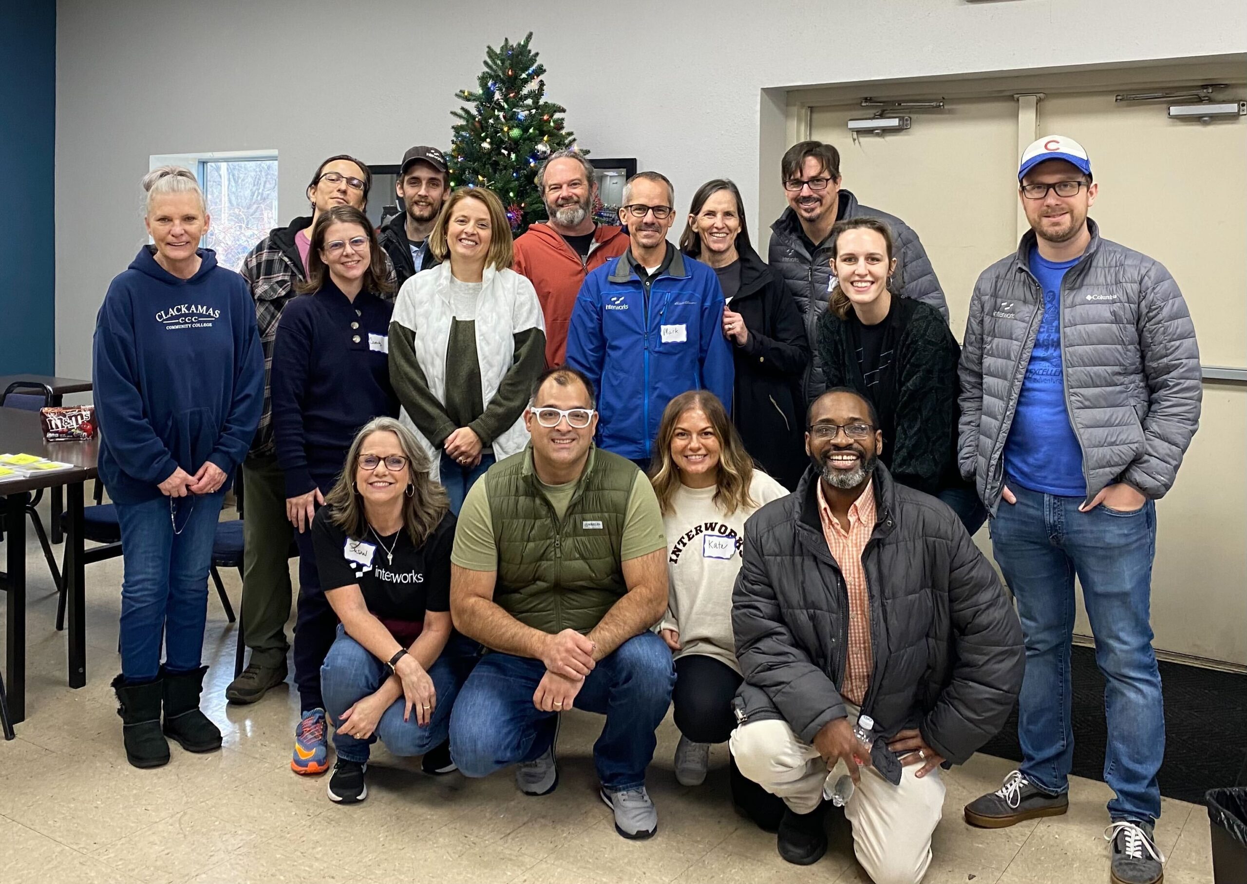 A few of the InterWorkers that have volunteered at their local food bank